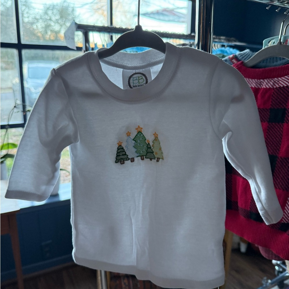 White Kids Shirt with Tree Design
